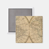 Weltkarte 3 magnet (Vorderseite/Rückseite)