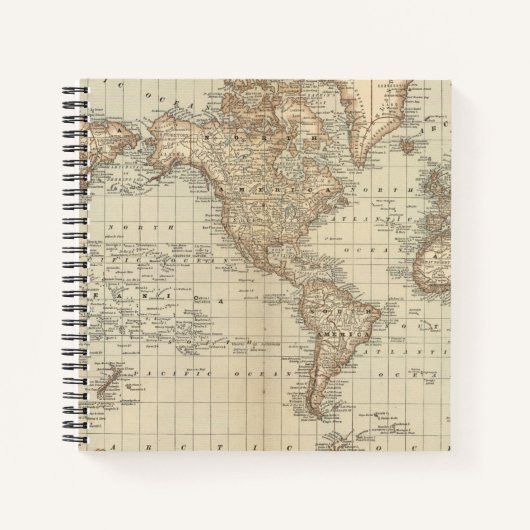 Weltkarte 3 notizblock (Vorderseite)