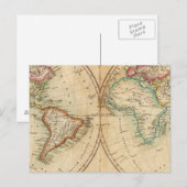 Weltkarte 3 postkarte (Vorne/Hinten)