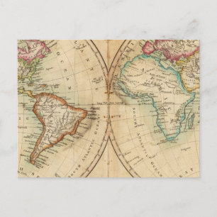 Weltkarte 3 postkarte