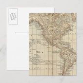 Weltkarte 3 postkarte (Vorne/Hinten)