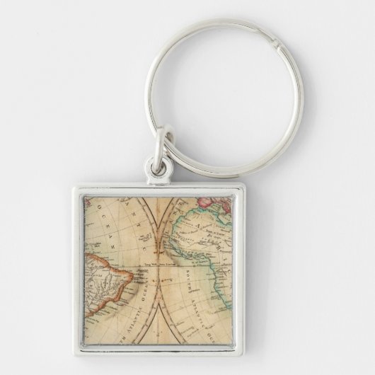 Weltkarte 3 schlüsselanhänger (Vorne)