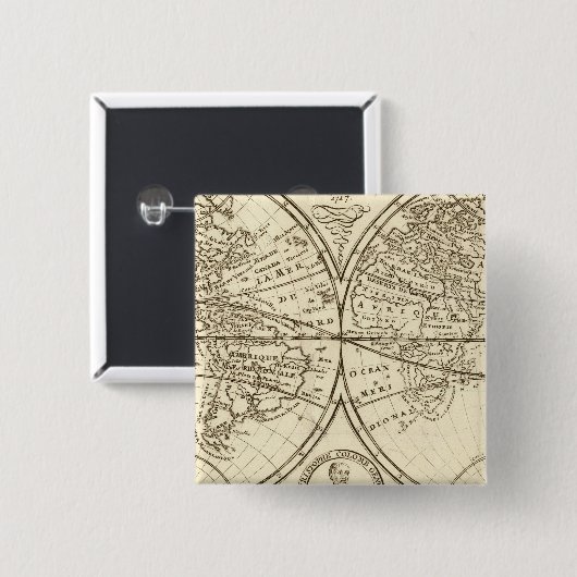 Weltkarte 4 button (Vorne & Hinten)