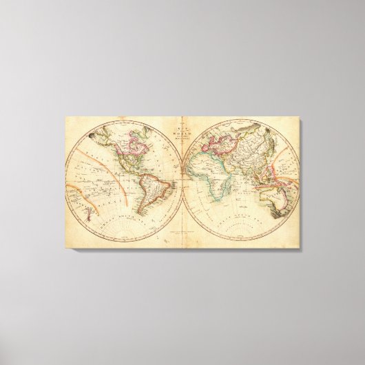 Weltkarte 5 leinwanddruck (Vorderseite)