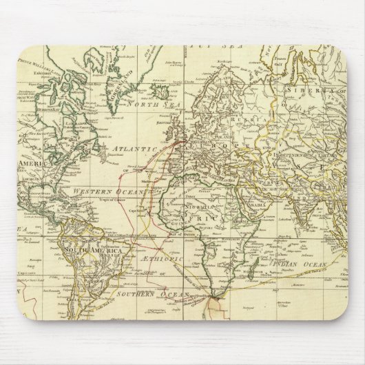 Weltkarte 5 mousepad (Vorne)