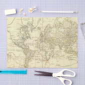 Weltkarte 5 seidenpapier (Handwerk)