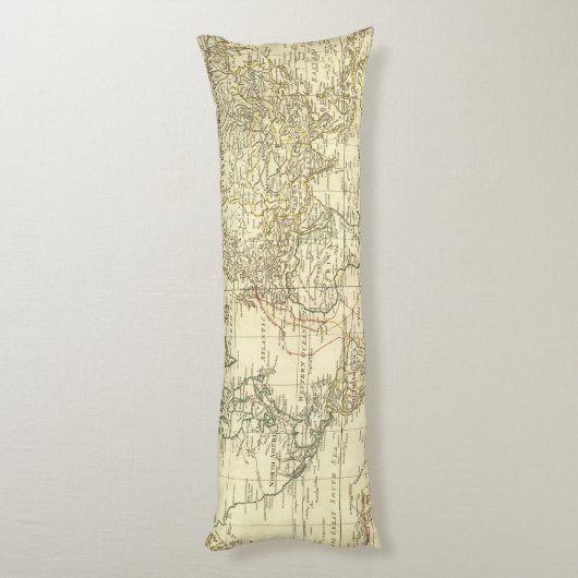 Weltkarte 5 seitenschläferkissen (Rückseite (Vertikal))