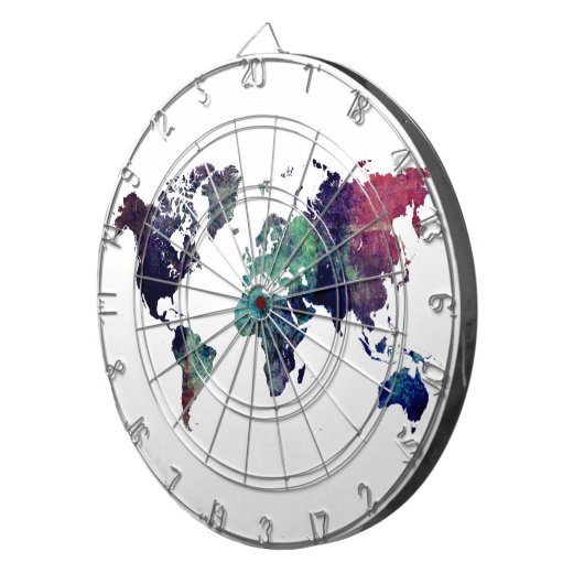 Weltkarte 6 dartscheibe (Vorderseite rechts)