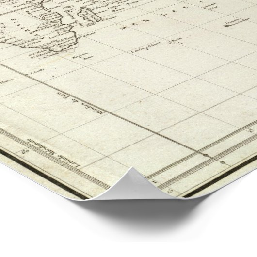 Weltkarte 6 poster (Ecke)