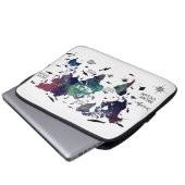 Weltkarte 7 laptopschutzhülle (Vorne Knopf)