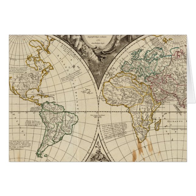 Weltkarte 8 (Vorderseite (Horizontal))