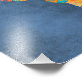 Weltkarte 8 fotodruck (Ecke)