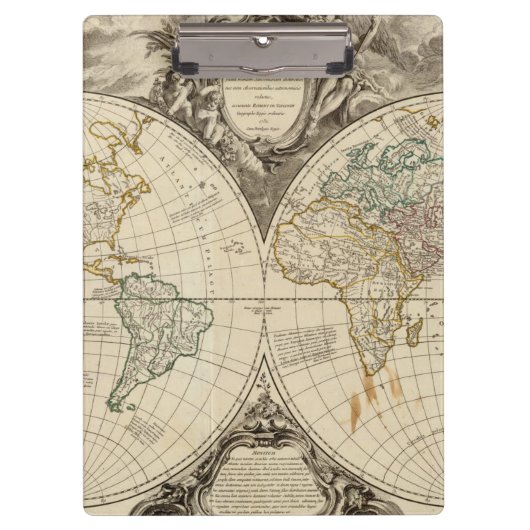 Weltkarte 8 klemmbrett (Vorderseite)