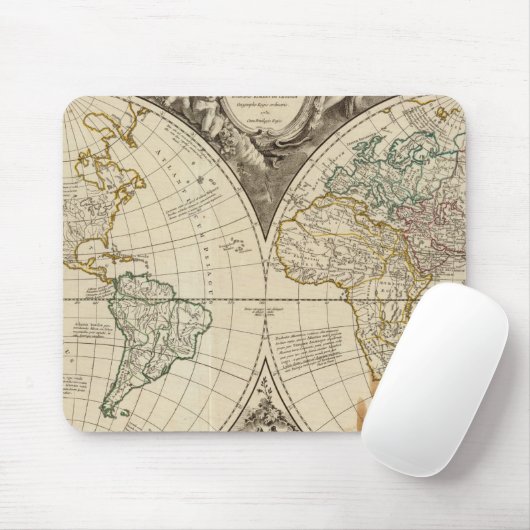 Weltkarte 8 mousepad (Mit Mouse)