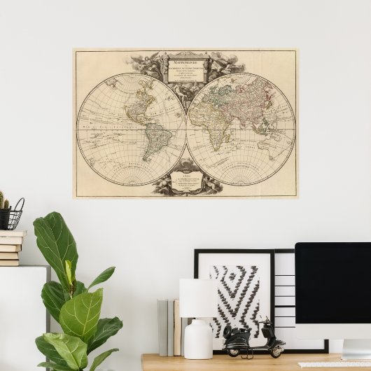 Weltkarte 8 poster (Heimbüro)