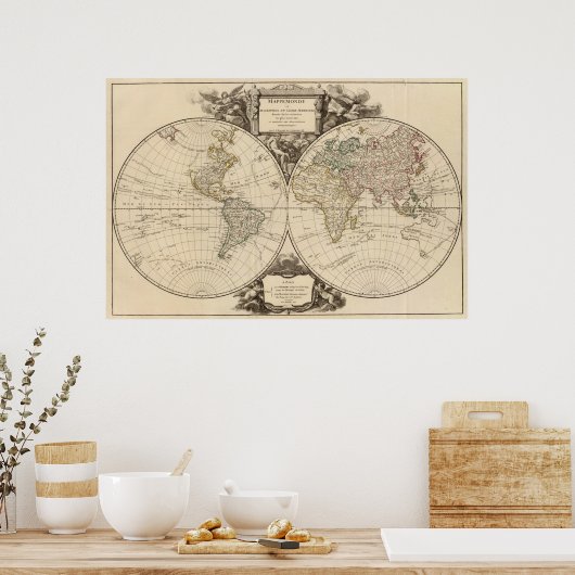 Weltkarte 8 poster (Küche)