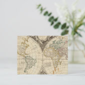 Weltkarte 8 postkarte (Stehend Vorderseite)