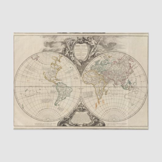 Weltkarte 8 seidenpapier (Vorderseite)