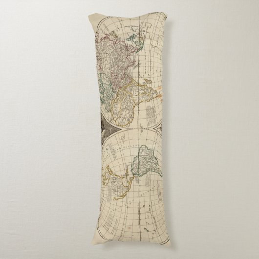 Weltkarte 8 seitenschläferkissen (Vorderseite Vertikal)