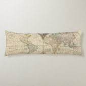 Weltkarte 8 seitenschläferkissen (Vorderseite)