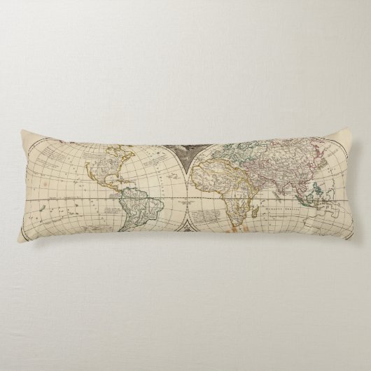 Weltkarte 8 seitenschläferkissen (Vorderseite)