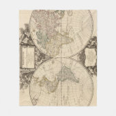 Weltkarte 9 fleecedecke (Vorderseite)