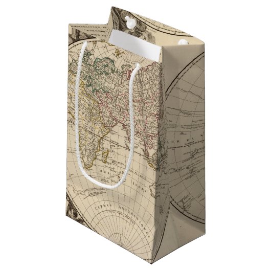 Weltkarte 9 kleine geschenktüte (Vorderseite Schrägansicht)