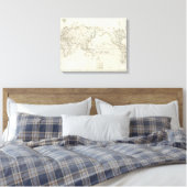 Weltkarte 9 leinwanddruck (Insitu (Schlafzimmer))