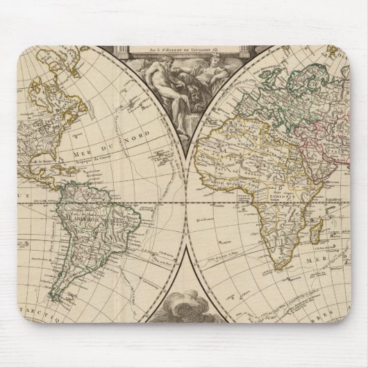 Weltkarte 9 mousepad (Vorne)
