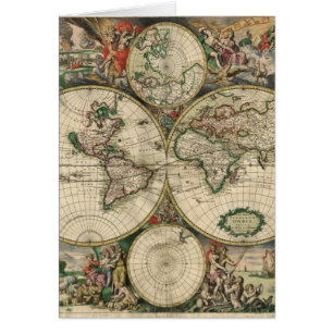 Weltkarte ab 1689