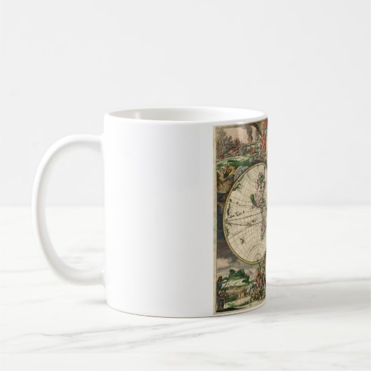 Weltkarte ab 1689 kaffeetasse (Links)