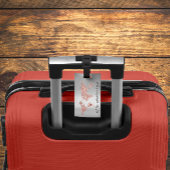 Weltkarte-Adresse Lass der Rose zum Beginn des Abe Gepäckanhänger