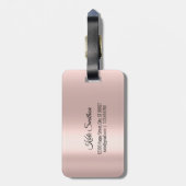 Weltkarte - Adresse Was für eine ONEderful World-R Gepäckanhänger (Rückseite vertikal)