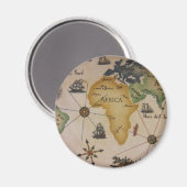 Weltkarte - Afrika Magnet (Vorderseite/Rückseite)