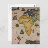 Weltkarte - Afrika Postkarte (Vorne/Hinten)