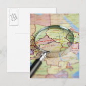 Weltkarte, Afrika Postkarte (Vorne/Hinten)