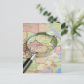 Weltkarte, Afrika Postkarte (Stehend Vorderseite)