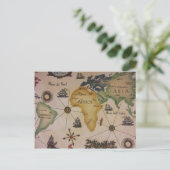 Weltkarte - Afrika Postkarte (Stehend Vorderseite)