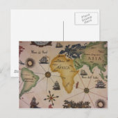 Weltkarte - Afrika Postkarte (Vorne/Hinten)