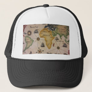 Weltkarte - Afrika Truckerkappe