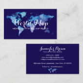 Weltkarte Agent Vermietungsflotte Visitenkarte (Vorne/Hinten)