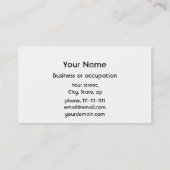 Weltkarte, Aktions-Malerei Visitenkarte (Rückseite)