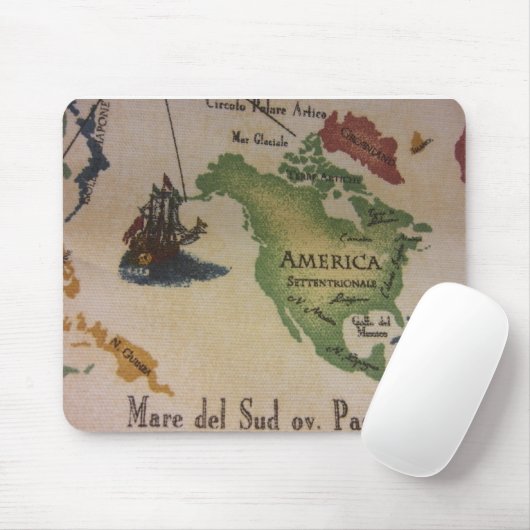 Weltkarte - Amerika Mousepad (Mit Mouse)
