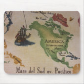 Weltkarte - Amerika Mousepad (Vorne)
