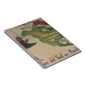 Weltkarte - Amerika Notizblock (Rechte Seite)