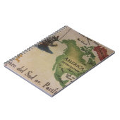 Weltkarte - Amerika Notizblock (Linke Seite)