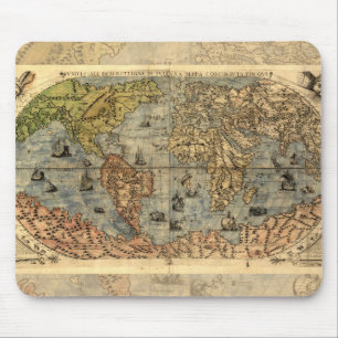 Weltkarte Antike Weltkugel Mousepad