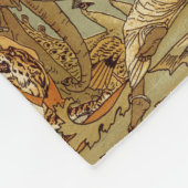 Weltkarte Antique 1886 Illustriert Fleecedecke (Ecke)