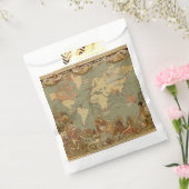 Weltkarte Antique 1886 Illustriert Geschenktütchen (Versiegelt)