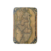 Weltkarte Antique Ortelius Badematte (Vorderseite Vertikal)